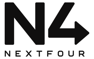 Nextfour Logo musta