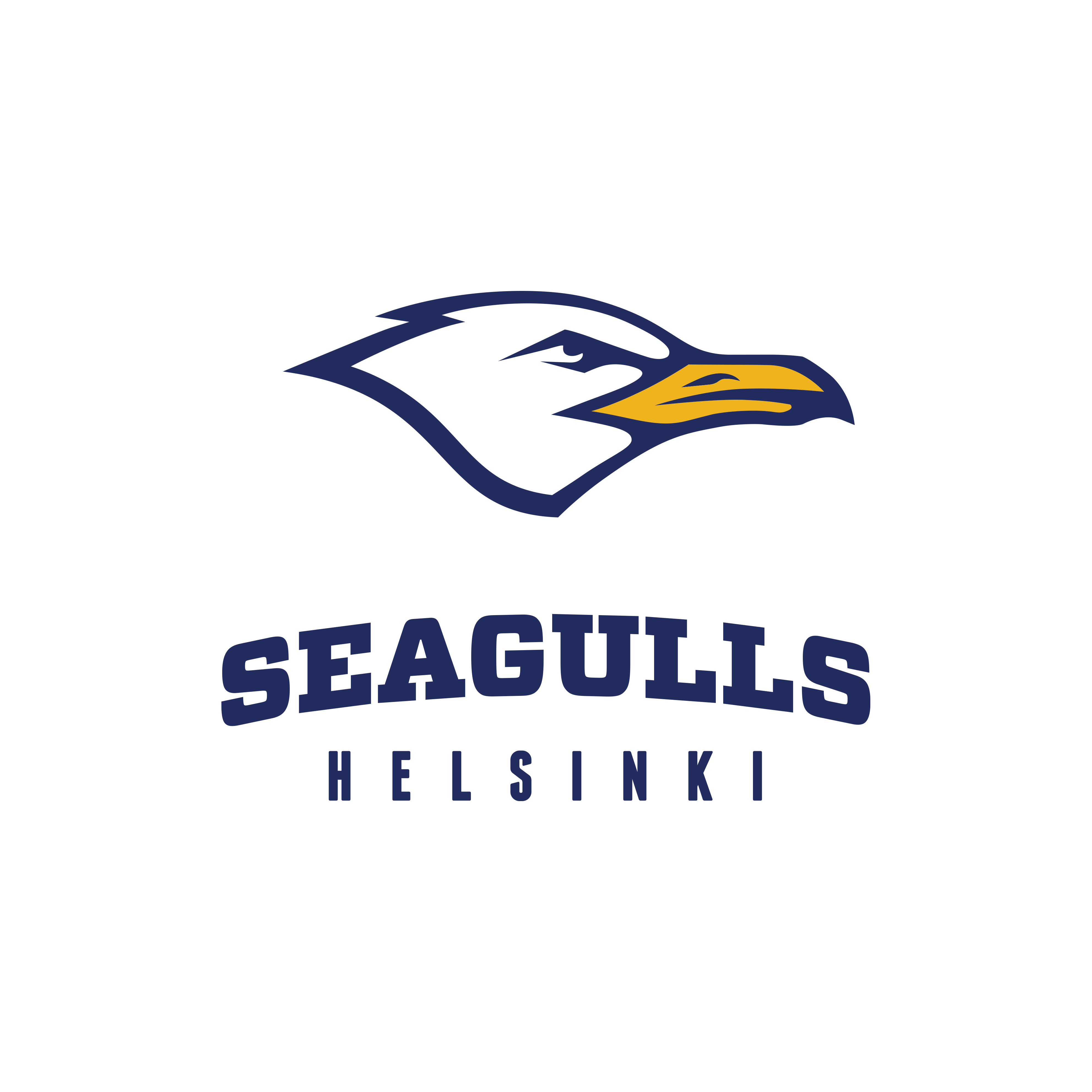 Seagulls logo v1 valkopohjalle